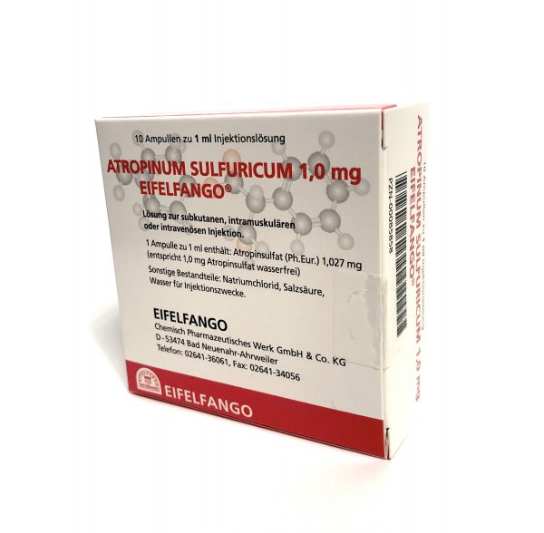 Atropinum sulfuricum 1,0 mg 10 x 1 ml